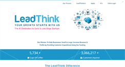 Desktop Screenshot of leadthink.com