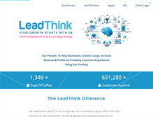 Tablet Screenshot of leadthink.com